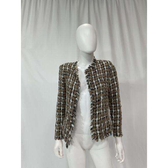 Iro 'Vella' Brown Wool-Blend Jacket Size 36 - Picture 2 of 5